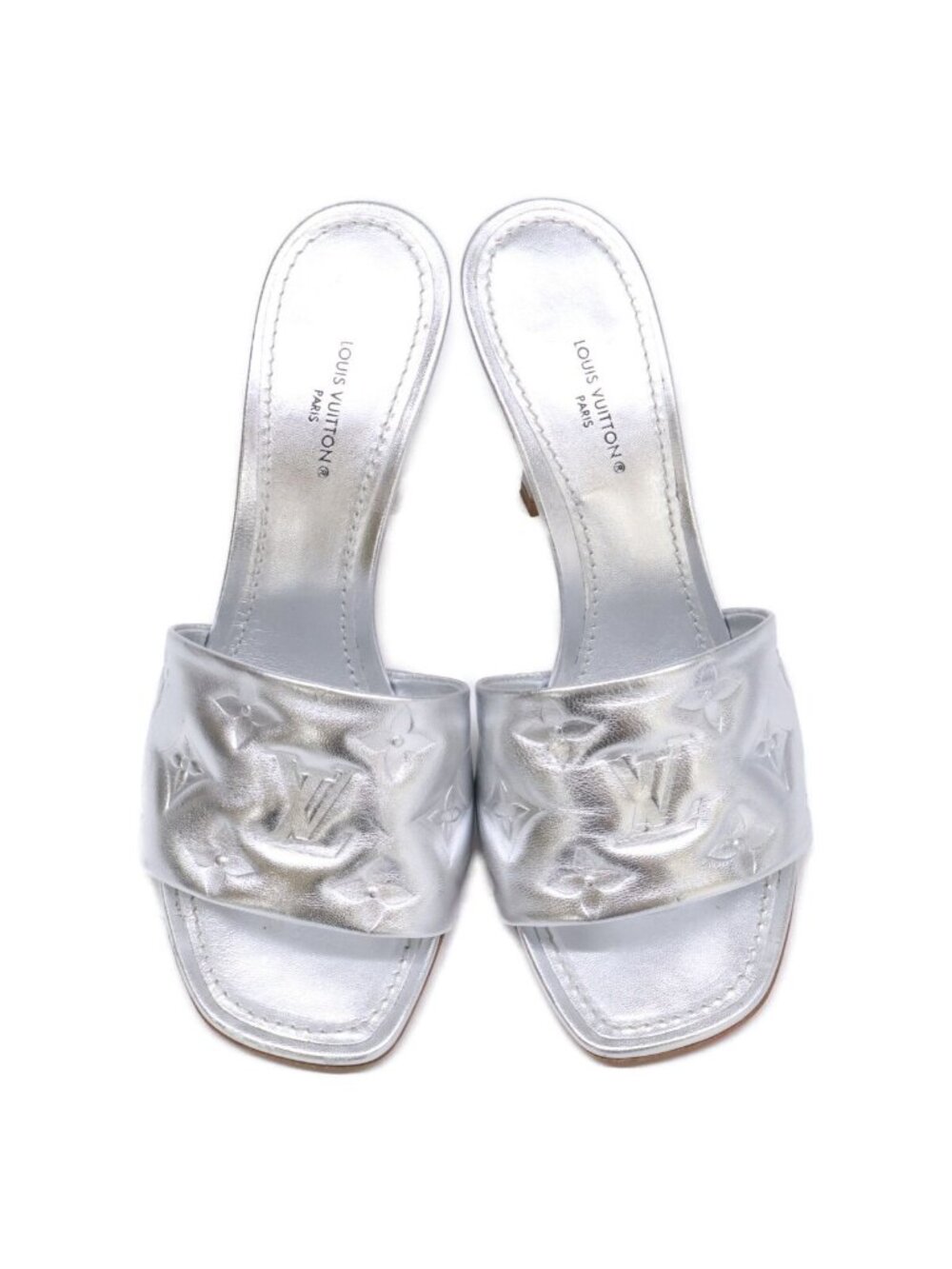 Louis Vuitton Revival Line Metallic Lambskin Mules - Picture 5 of 9